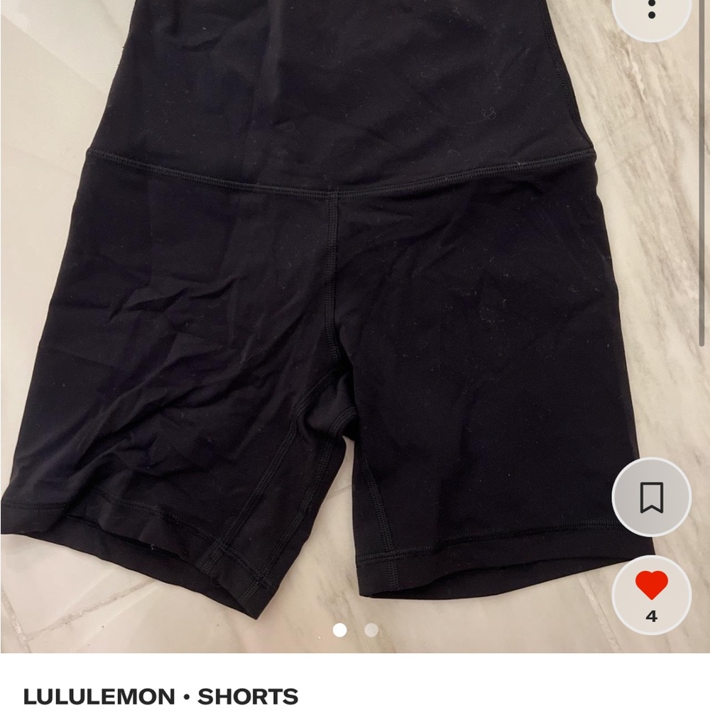 lululemon black align shorts